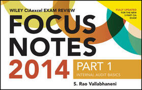 Vallabhaneni | Wiley CIAexcel Exam Review 2014 Focus Notes | Buch | 978-1-118-89348-7 | sack.de