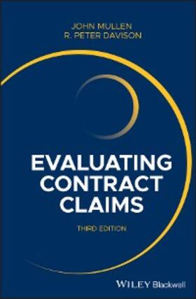 Mullen / Davison |  Evaluating Contract Claims | eBook | Sack Fachmedien