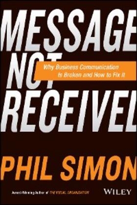 Simon | Message Not Received | E-Book | sack.de