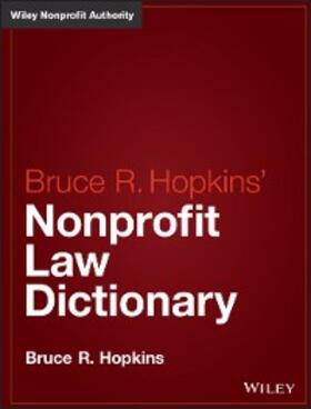 Hopkins |  Hopkins' Nonprofit Law Dictionary | eBook | Sack Fachmedien