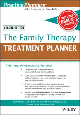 Dattilio / Berghuis / Davis | The Family Therapy Treatment Planner, with Dsm-5 Updates, 2nd Edition | Buch | 978-1-119-06307-0 | www.sack.de