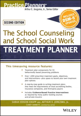 Knapp / Berghuis / Dimmitt | The School Counseling and School Social Work Treatment Planner, with Dsm-5 Updates, 2nd Edition | Buch | 978-1-119-06309-4 | www.sack.de