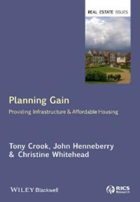 Crook / Henneberry / Whitehead | Planning Gain | E-Book | sack.de