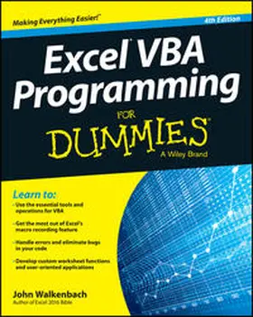 Walkenbach |  Excel VBA Programming For Dummies | eBook | Sack Fachmedien