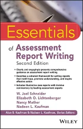 Schneider / Lichtenberger / Mather |  Essentials of Assessment Report Writing | eBook | Sack Fachmedien