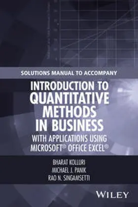 Kolluri / Panik / Singamsetti |  Solutions Manual to Accompany Introduction to Quantitative Methods in Business | eBook | Sack Fachmedien