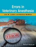 Ludders / McMillan |  Errors in Veterinary Anesthesia | eBook | Sack Fachmedien