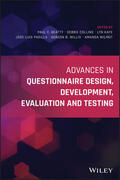 Beatty / Collins / Kaye |  Advances in Questionnaire Design, Development, Evaluation and Testing | Buch |  Sack Fachmedien
