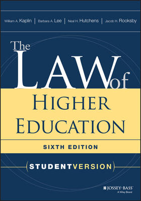 Kaplin / Lee / Hutchens |  The Law of Higher Education, Student Version | Buch |  Sack Fachmedien
