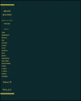 Organic Reactions, Volume 92 | Buch | 978-1-119-28142-9 | www.sack.de