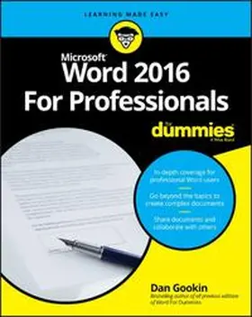 Gookin | Word 2016 For Professionals For Dummies | E-Book | www.sack.de