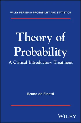 de Finetti |  Theory of Probability | Buch |  Sack Fachmedien