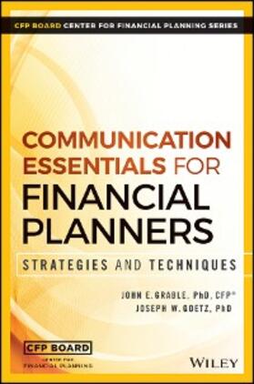 Grable / Goetz | Communication Essentials for Financial Planners | E-Book | sack.de