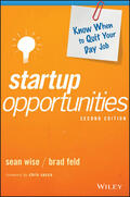 Wise / Feld |  Startup Opportunities | Buch |  Sack Fachmedien