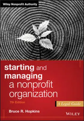 Hopkins |  Starting and Managing a Nonprofit Organization | eBook | Sack Fachmedien