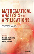Ruzhansky / Dutta / Agarwal |  Mathematical Analysis and Applications | Buch |  Sack Fachmedien