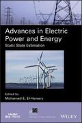 El-Hawary |  Advances in Electric Power and Energy | eBook | Sack Fachmedien
