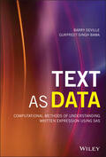 DeVille / Singh Bawa |  Text as Data | Buch |  Sack Fachmedien