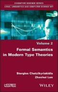 Chatzikyriakidis / Luo |  Formal Semantics in Modern Type Theories | eBook | Sack Fachmedien