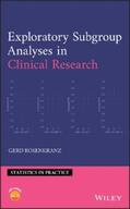 Rosenkranz |  Exploratory Subgroup Analyses in Clinical Research | eBook | Sack Fachmedien