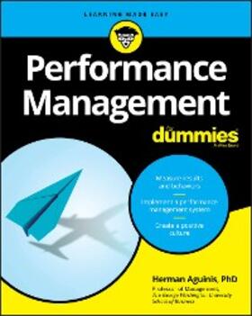 Aguinis |  Performance Management For Dummies | eBook | Sack Fachmedien