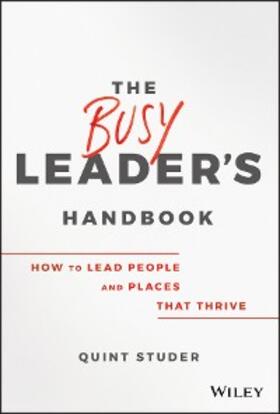 Studer | The Busy Leader's Handbook | E-Book | sack.de