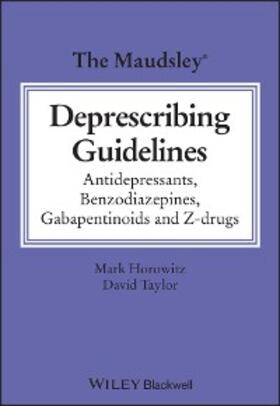 Taylor / Horowitz | The Maudsley Guidelines for De-prescribing | E-Book | sack.de