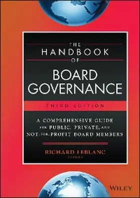 Leblanc |  The Handbook of Board Governance | eBook | Sack Fachmedien