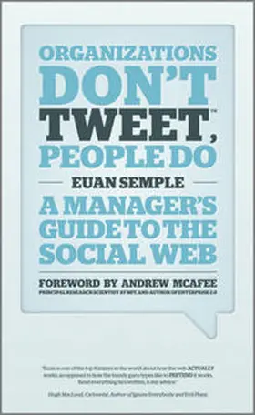 Semple |  Organizations Don't Tweet, People Do | eBook | Sack Fachmedien