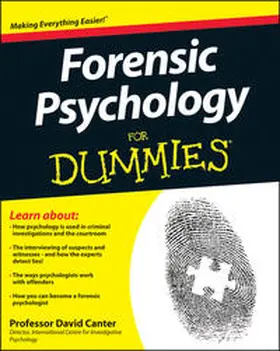Canter |  Forensic Psychology For Dummies | eBook | Sack Fachmedien