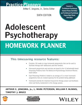 Jongsma / Peterson / McInnis |  Adolescent Psychotherapy Homework Planner | Buch |  Sack Fachmedien