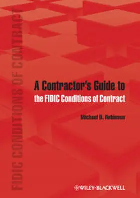 Robinson |  A Contractor's Guide to the FIDIC Conditions of Contract | eBook | Sack Fachmedien