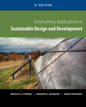 Striebig |  Engineering Applications in Sustainable Design and Development, SI Edition | Buch |  Sack Fachmedien