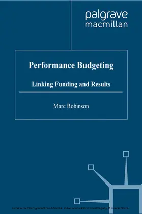 Robinson |  Performance Budgeting | eBook | Sack Fachmedien