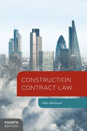 Adriaanse |  Construction Contract Law | Buch |  Sack Fachmedien