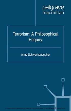 Schwenkenbecher | Terrorism: A Philosophical Enquiry | E-Book | www.sack.de
