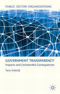 Erkkilä |  Government Transparency | eBook | Sack Fachmedien
