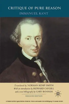 Kant / Caygill / Banham |  Critique of Pure Reason, Second Edition | eBook | Sack Fachmedien
