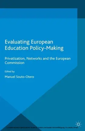 Souto-Otero |  Evaluating European Education Policy-Making | eBook | Sack Fachmedien