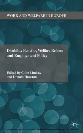 Lindsay / Houston |  Disability Benefits, Welfare Reform and Employment Policy | eBook | Sack Fachmedien