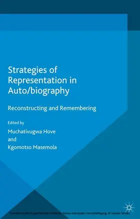Hove / Masemola | Strategies of Representation in Auto/biography | E-Book | www.sack.de