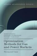 Edoli / Fiorenzani / Vargiolu |  Optimization Methods for Gas and Power Markets | Buch |  Sack Fachmedien