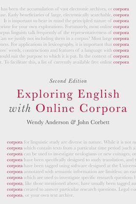 Anderson / Corbett |  Exploring English with Online Corpora | Buch |  Sack Fachmedien