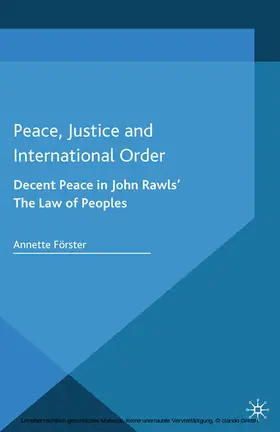 Förster |  Peace, Justice and International Order | eBook | Sack Fachmedien