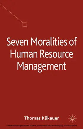 Klikauer | Seven Moralities of Human Resource Management | E-Book | www.sack.de