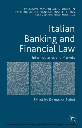 Siclari | Italian Banking and Financial Law: Intermediaries and Markets | E-Book | sack.de