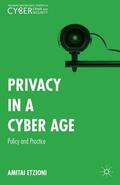 Etzioni / Loparo |  Privacy in a Cyber Age | Buch |  Sack Fachmedien