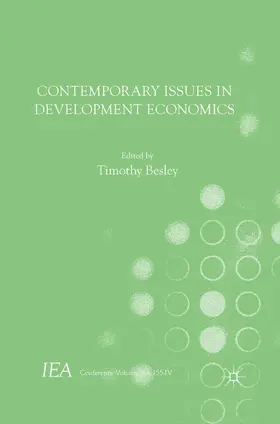 Besley |  Contemporary Issues in Development Economics | eBook | Sack Fachmedien