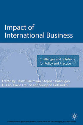 Tuselmann / Buzdugan / Cao | Impact of International Business | E-Book | sack.de