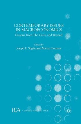 Stiglitz / Loparo | Contemporary Issues in Macroeconomics | Buch | 978-1-137-57933-1 | sack.de
